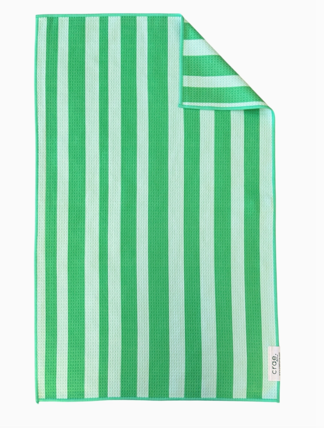 Lime Stripes: Double Sided Hand Towel