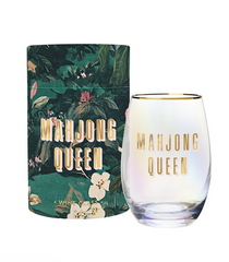 Mahj Queen Wine Glass