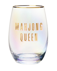 Mahj Queen Wine Glass