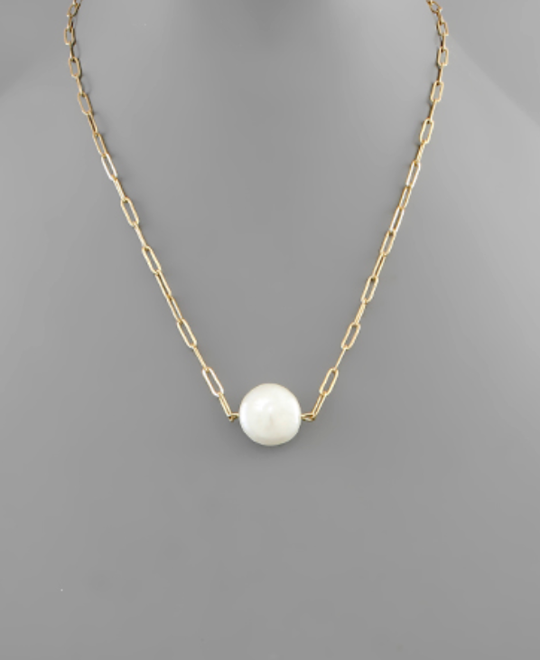 Simply Stated Pearl Necklace