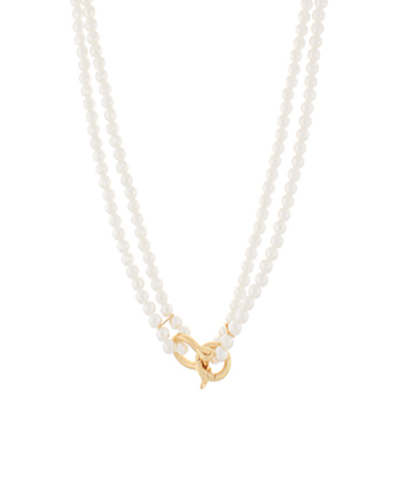 Trigger Horsebit Pearl Necklace