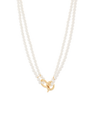 Trigger Horsebit Pearl Necklace