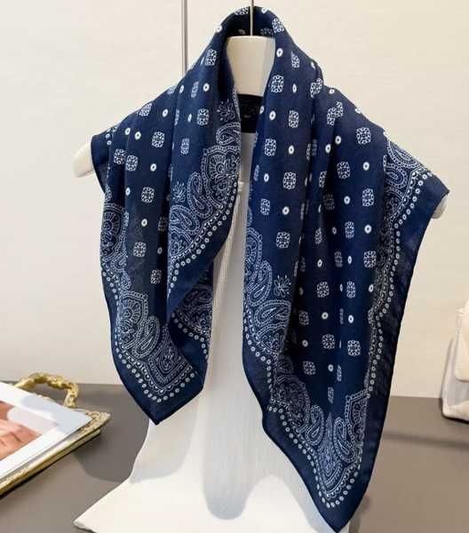 Indigo Bandana Scarf