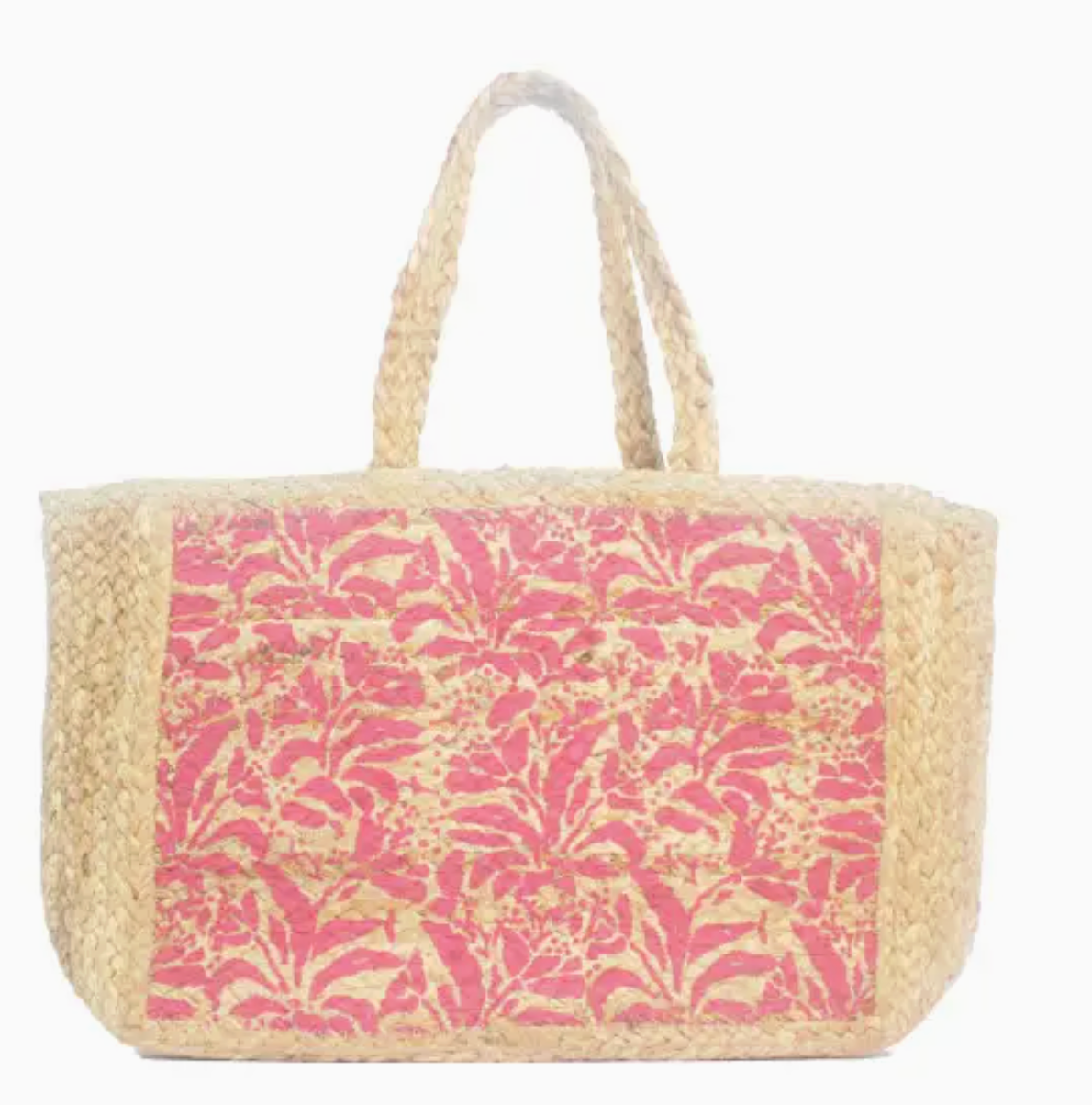 Blush Botanica Jute Tote