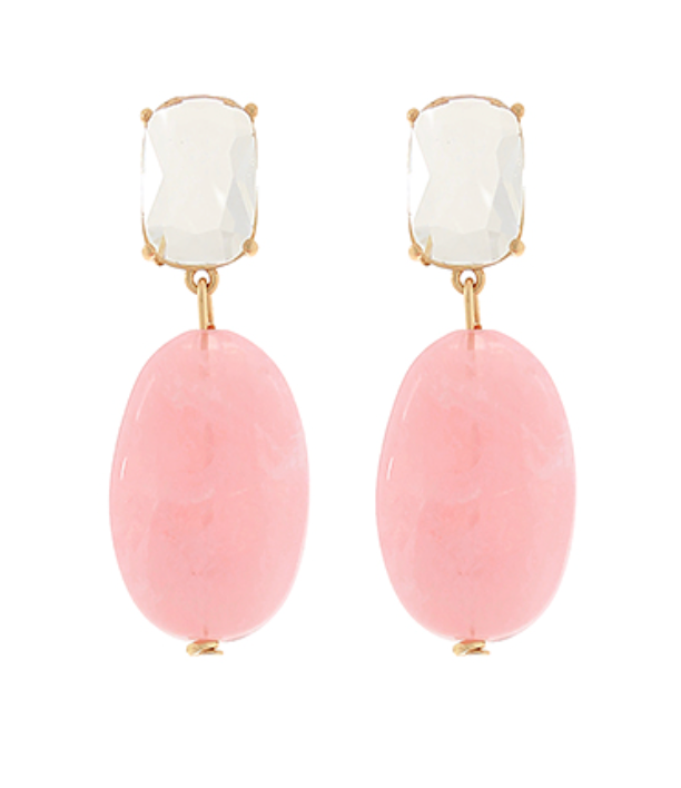 Sweet Gem Drop Earring