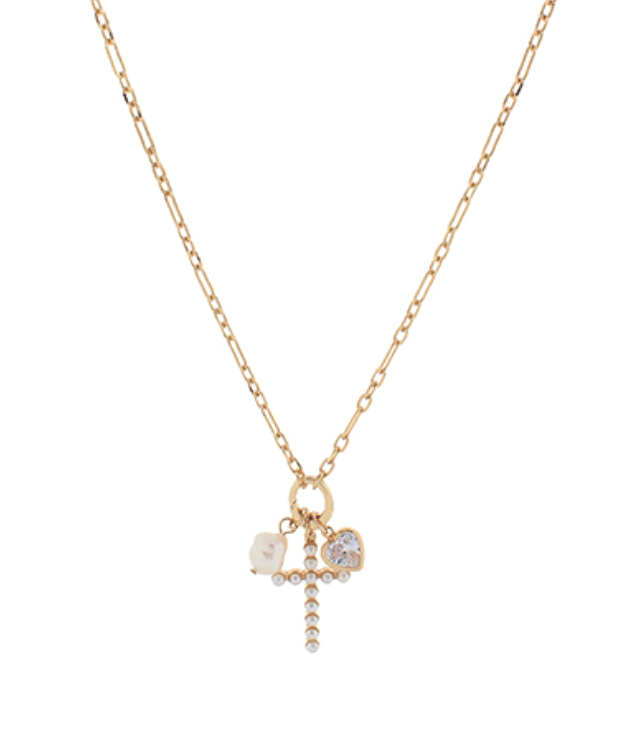 Faith & Sparkle Charm Necklace