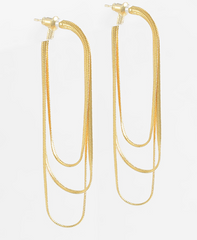 Cascading Chain Earring