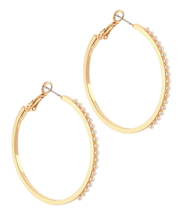 Pearl Perimeter Hoop