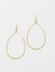 Textured Teardrop Earring