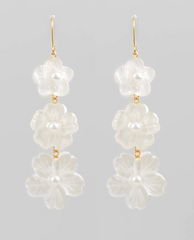 Pearl Petal Drop Earring
