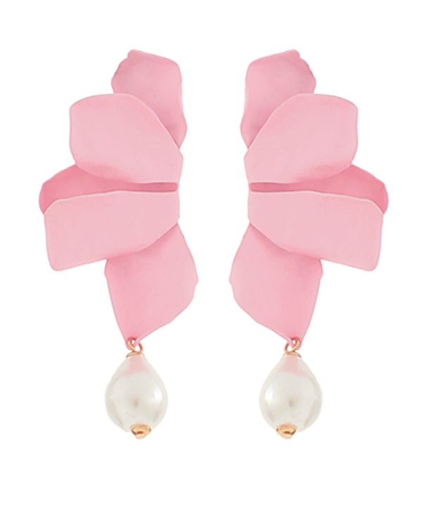 Petal Charm Drop Earring