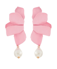 Petal Charm Drop Earring