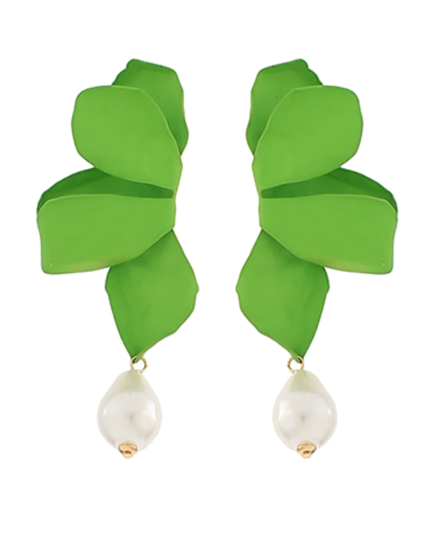 Petal Charm Drop Earring