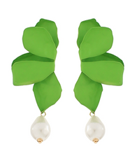 Petal Charm Drop Earring