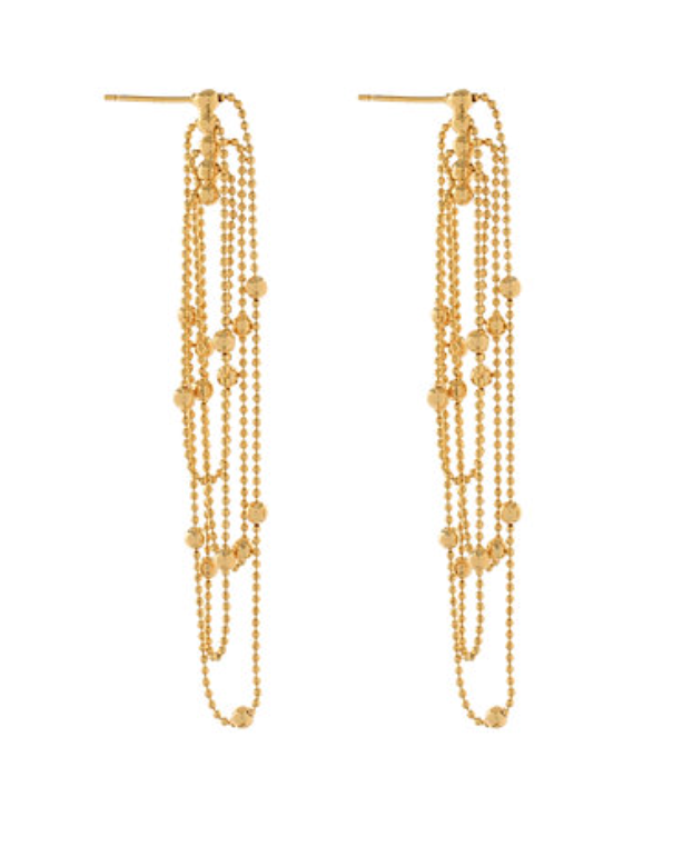 Golden Stardust Drop Earring
