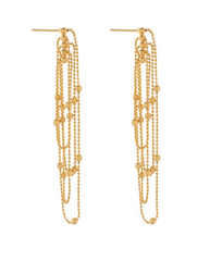 Golden Stardust Drop Earring