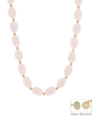 Soft Glow Bead Necklace