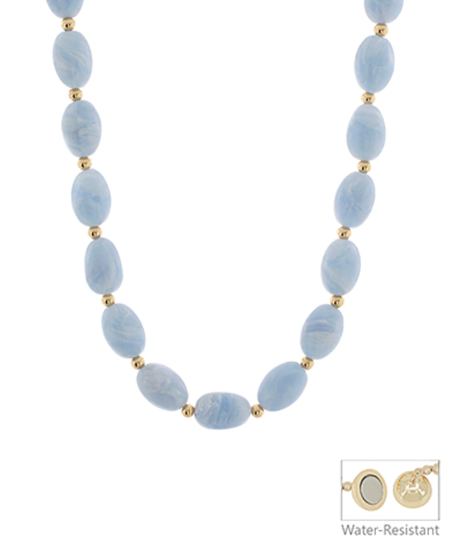Soft Glow Bead Necklace