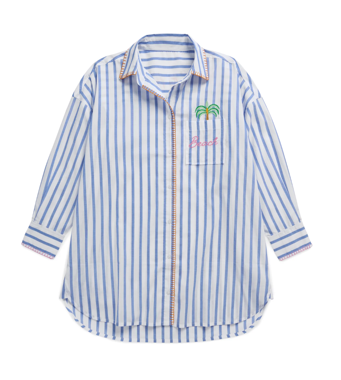Ocean Air Salty Hair Button Down