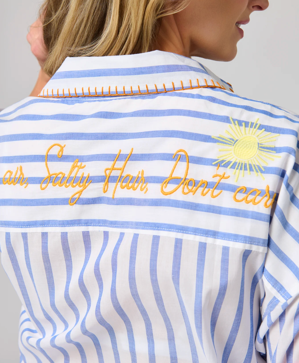 Ocean Air Salty Hair Button Down