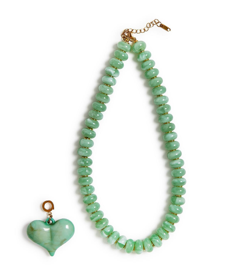 Happy Heart Bead Necklace