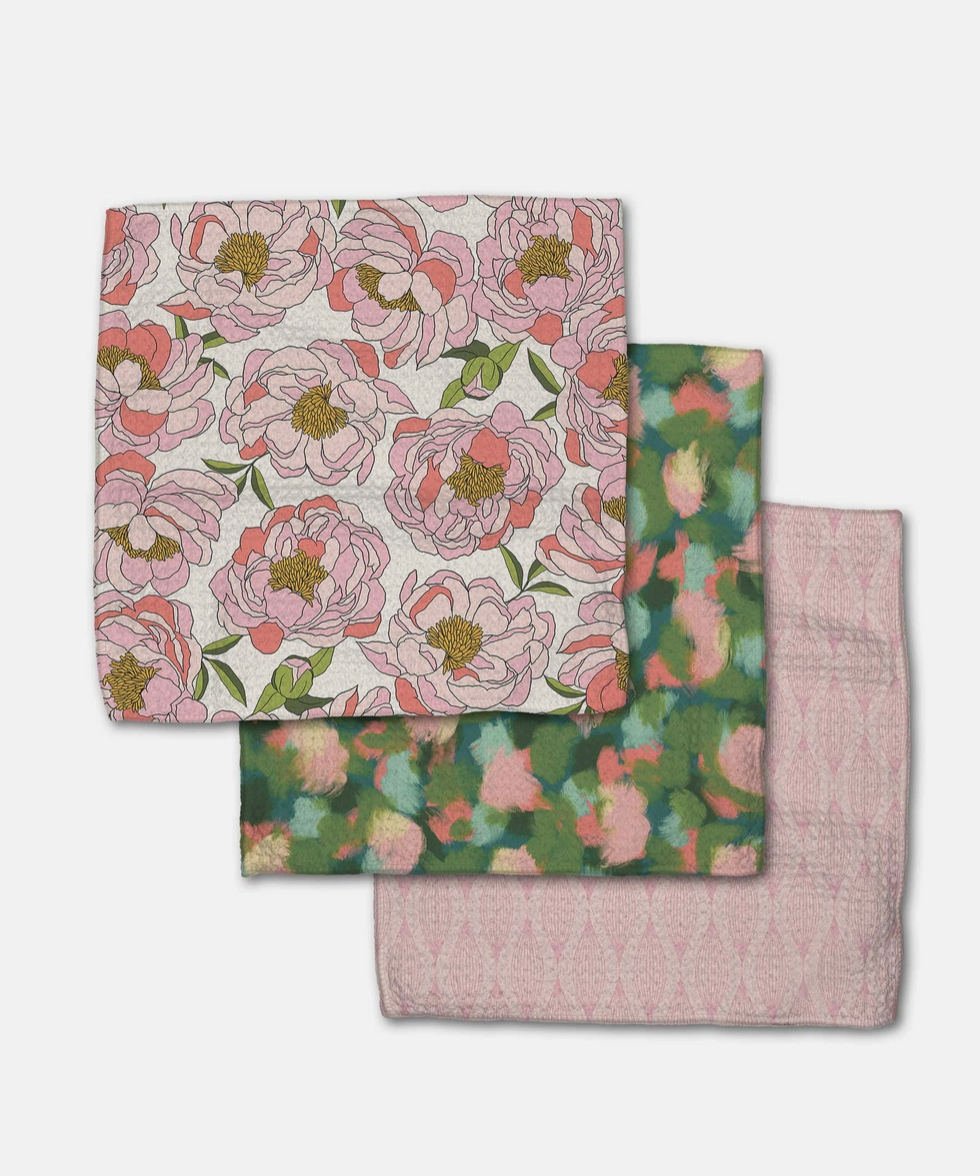Peony Paradis Dishcloth Set