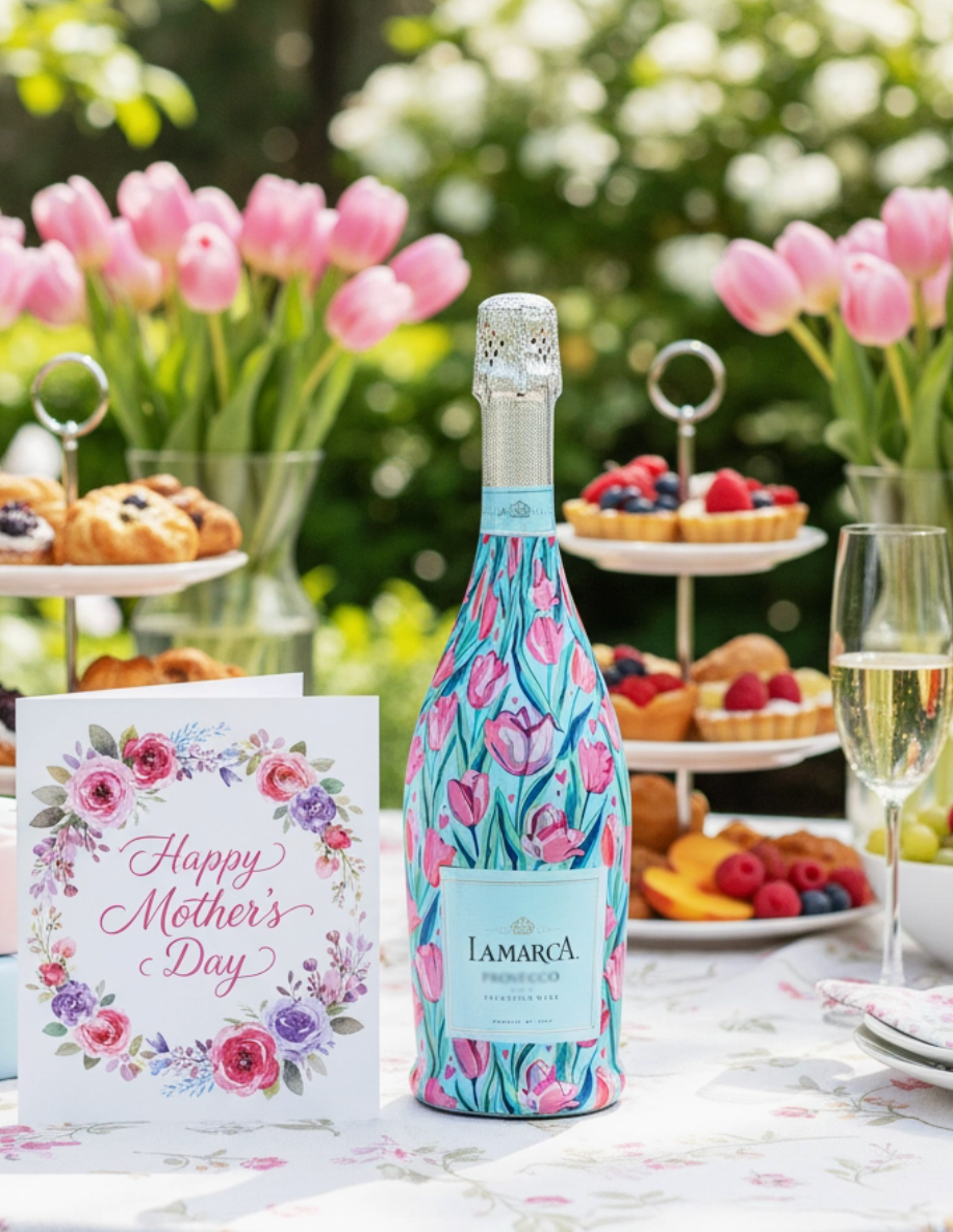 Beau Bottle Wrap (blushing tulip garden)