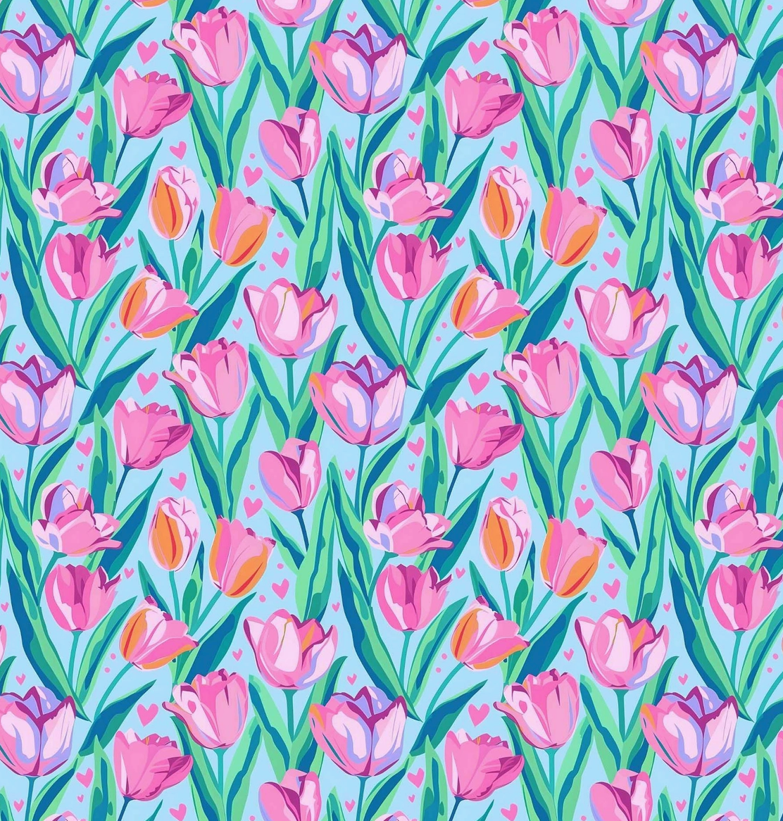 Beau Bottle Wrap (blushing tulip garden)