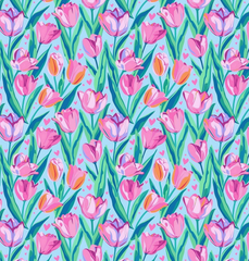 Beau Bottle Wrap (blushing tulip garden)