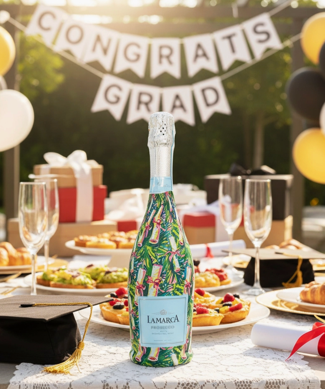 Beau Bottle Wrap (preppy diploma)