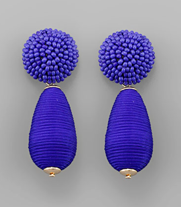 Beaded Pop Drop Earring