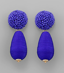 Beaded Pop Drop Earring