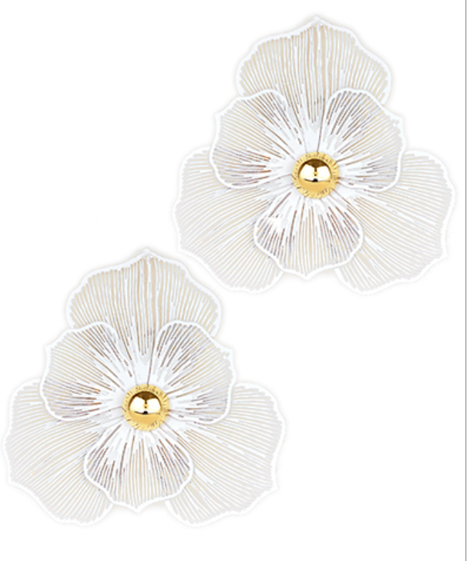 Sheer Bloom Statement Stud