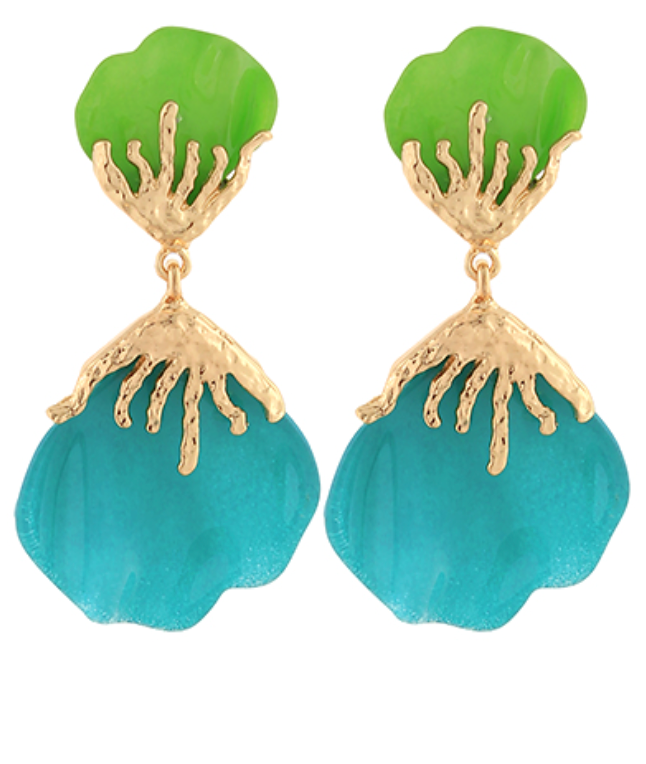 Golden Tide Drop Earring