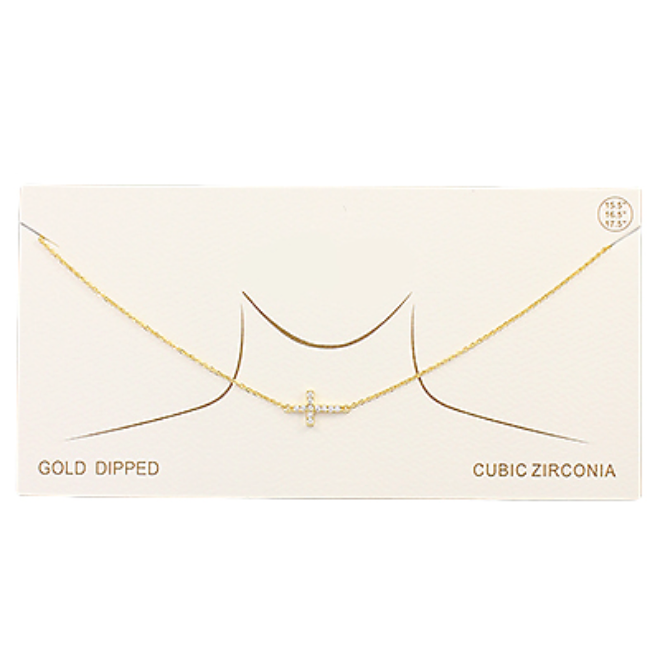 Soft Shine Cross Necklace