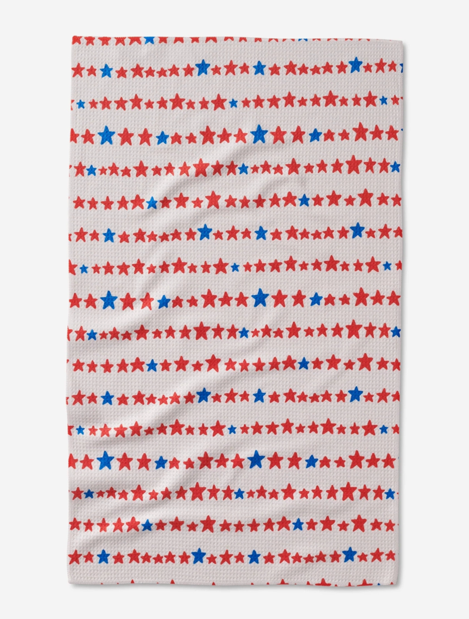 Starry Stripes Tea Towel