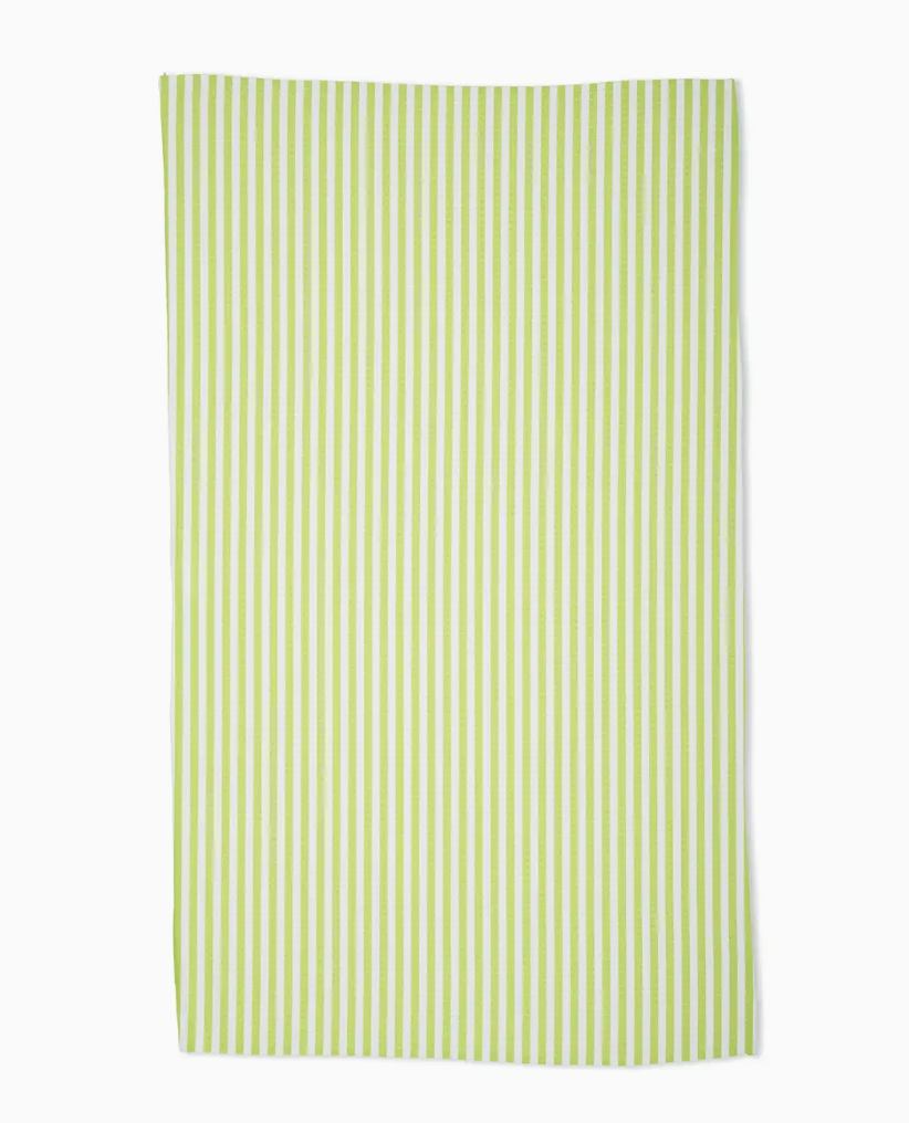 Summer Stripe Tea Towel (green)