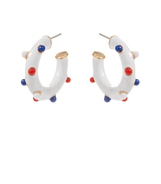 Red White & Cute Hoop