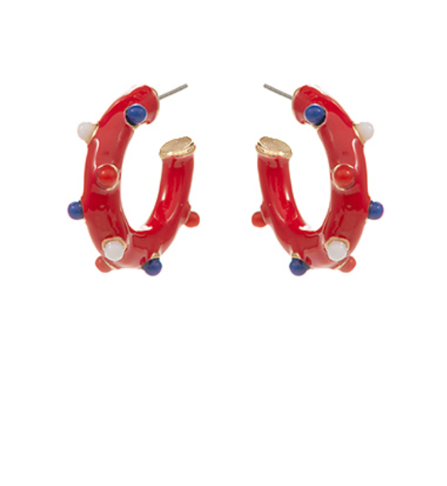Red White & Cute Hoop