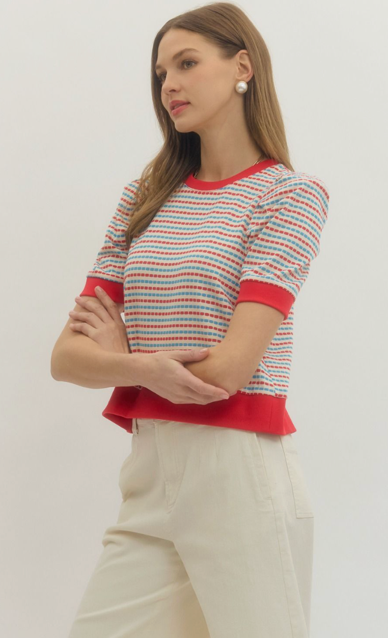 Pop Stripe Top