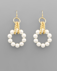 Pearl Party Loop Earrings