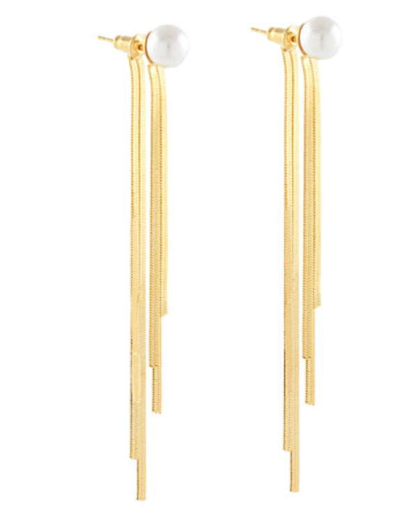 Pearl Drop Drama Earring