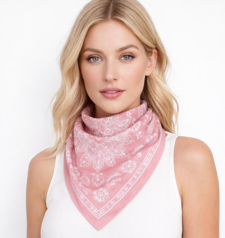 Blush Crush Bandana Scarf