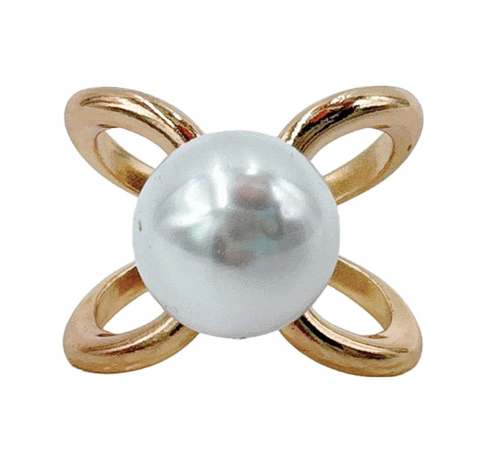 Pearl Twist Scarf Ring