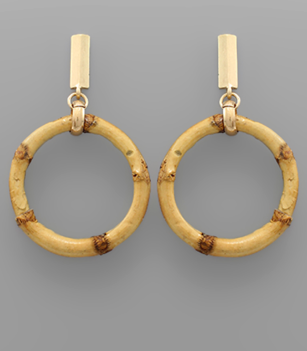 Bamboo Breeze Drop Earring