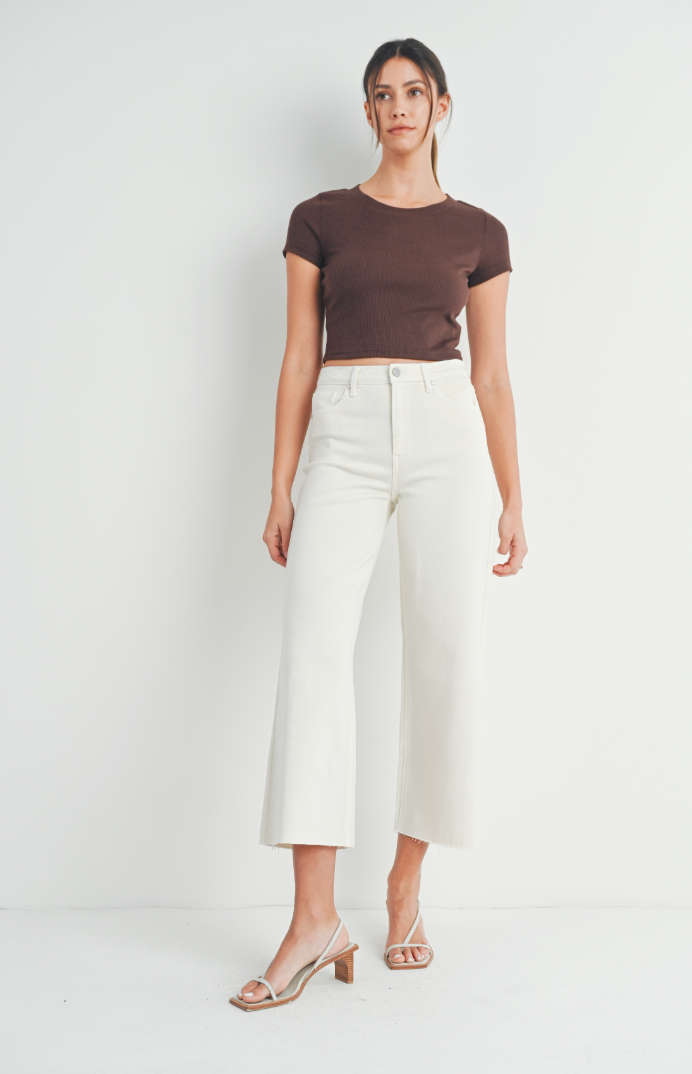 Scissor Cut Wide Leg (ecru)