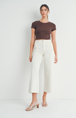 Scissor Cut Wide Leg (ecru)