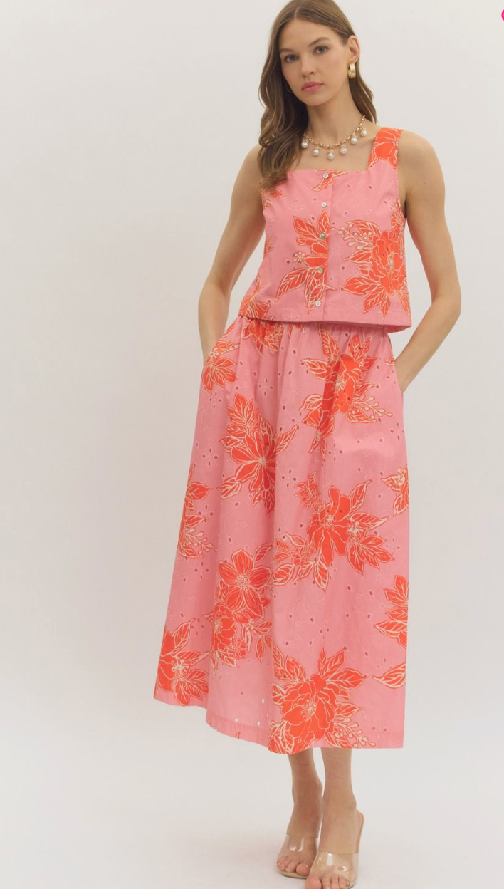 Hibiscus Glow Skirt
