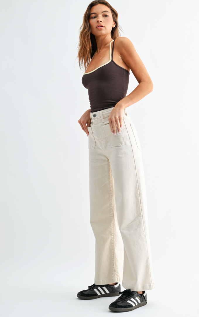 Sailor Patch Pocket Jean (off white)