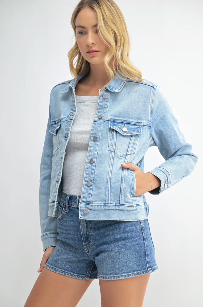 Lighten Up Denim Jacket